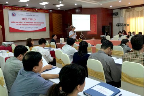 Cục trưởng Cục Phòng, chống HIV/AIDS Nguyễn Hoàng Long phát biểu tại hội thảo